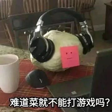 表情包难道菜就不能打游戏了吗