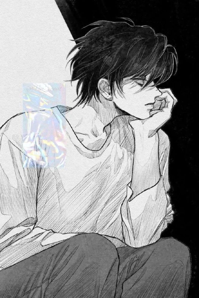 插画头像太太笔下的男人有点帅二次元动漫男生