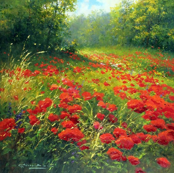 生如夏花静如秋叶格哈德唯美油画风景作品选集