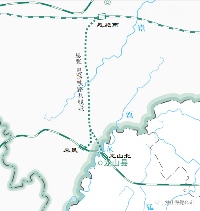 恩张-恩黔铁路恩施至来凤段设想