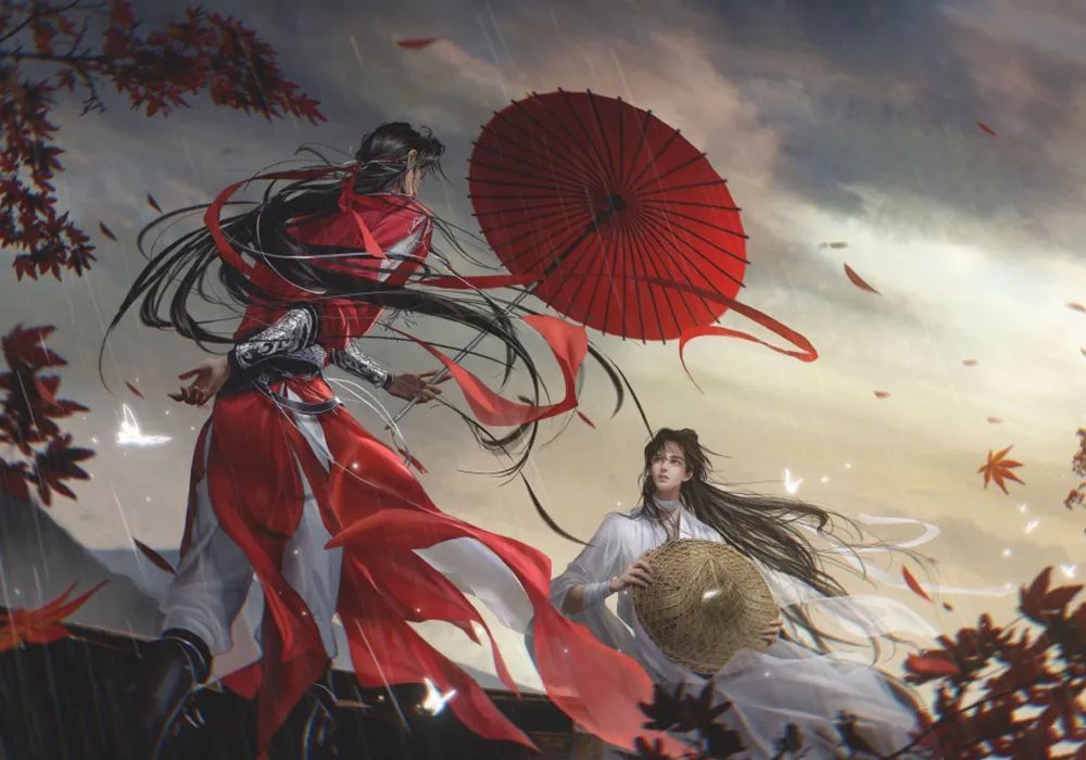 《天官赐福》广州漫展返图,看花怜的新立绘,画师大家都认识!