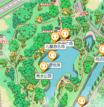 景区智慧导览系统入驻鹿泉秀水公园了秋游观赏一起体验
