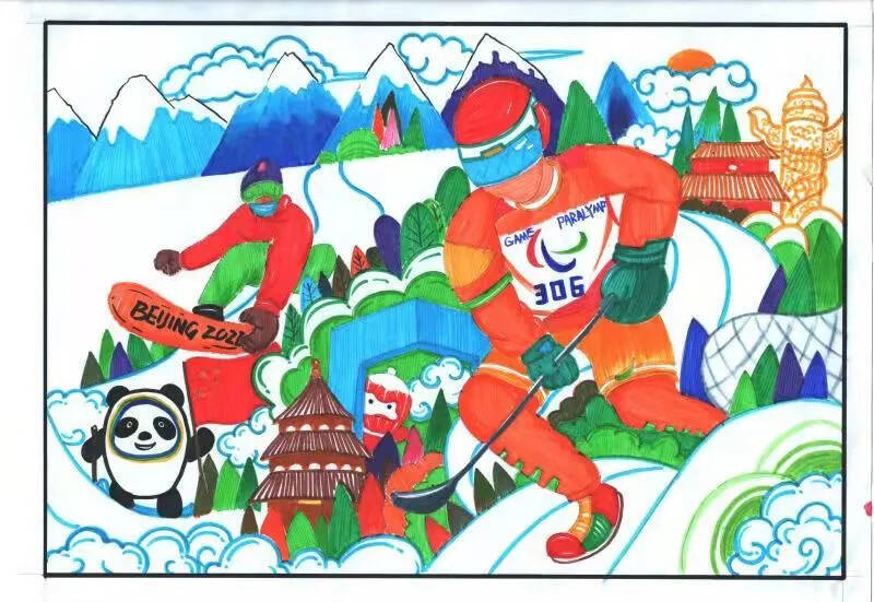 宣传促进会面向全国残疾青少年开展冬奥,冬残奥主题绘画作品征集活动