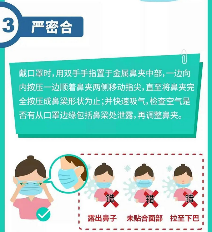 疫情防控教您正确佩戴口罩