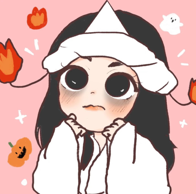 万圣节小幽灵头像#可爱情头