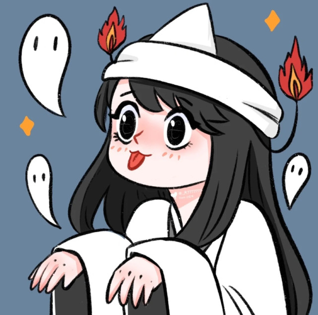 万圣节小幽灵头像#可爱情头