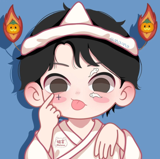 万圣节小幽灵头像#可爱情头