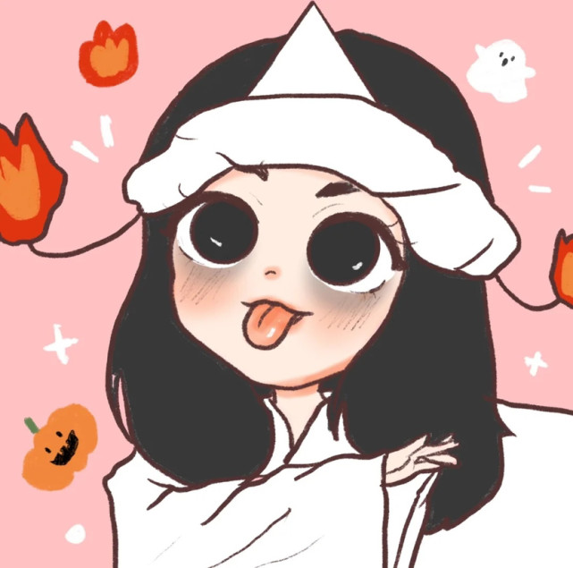 万圣节小幽灵头像#可爱情头