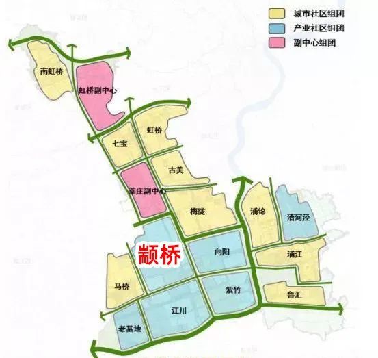 在上海2035中,颛桥还是个地区中心