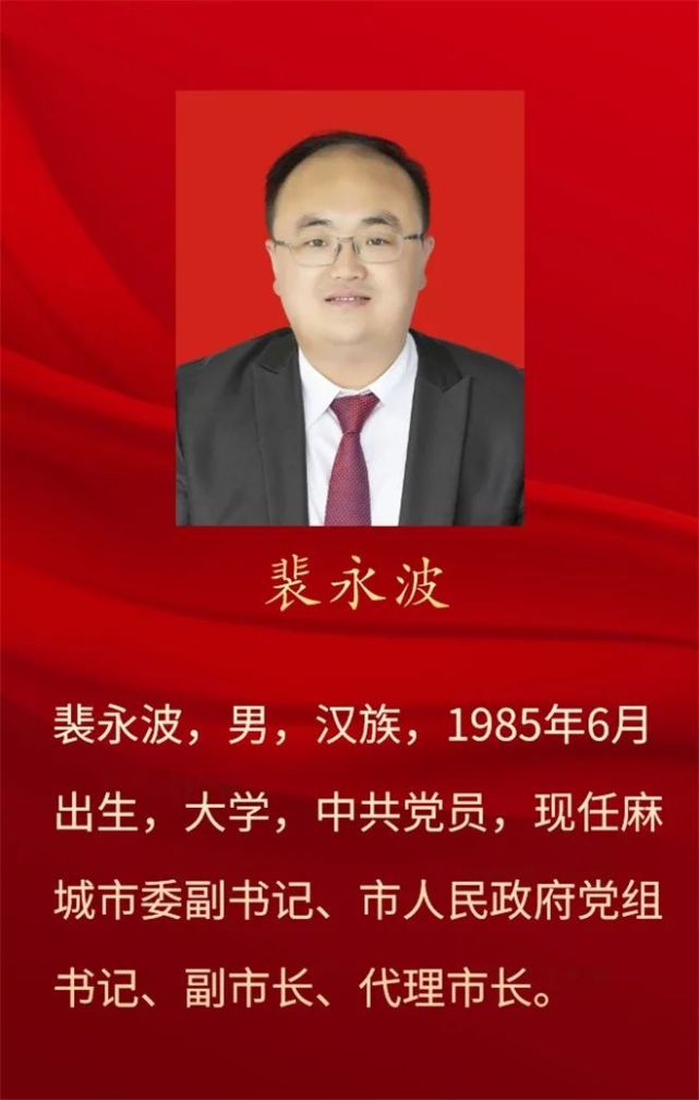 麻城市新当选的党委,人大,政府,政协,监委领导简介