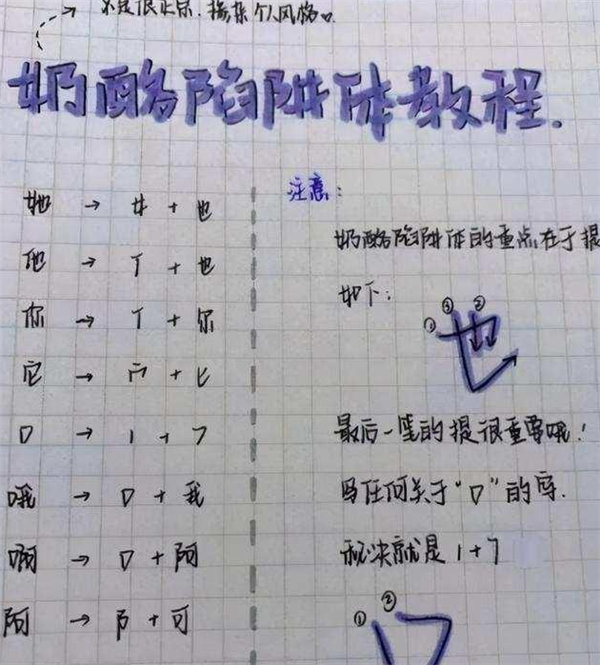 大学生独创鲸落体字老师夸赞养眼睛奶酪体也略逊一筹
