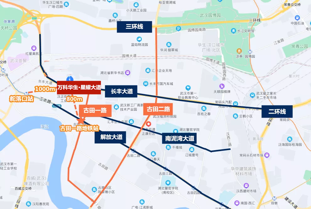 项目附近有 2条地铁线路, 轨道交通1号线(已通车) 和地铁23号线(规划