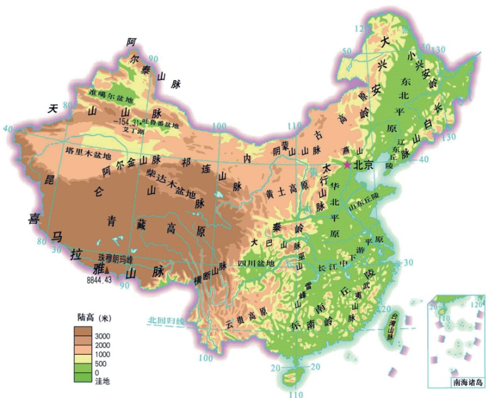 【地理素养】我国36条重要地理分界线,附大量中国地图