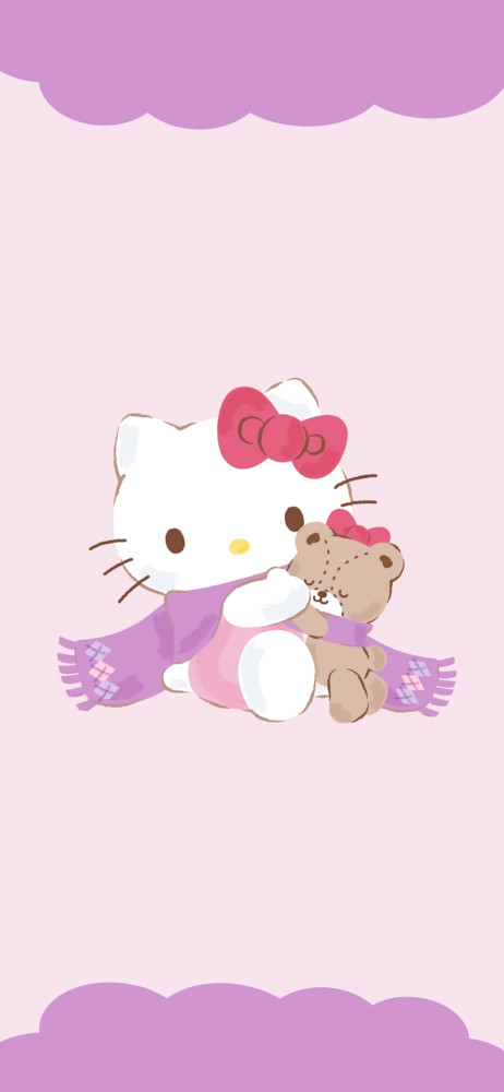 粉色壁纸三丽鸥凯蒂猫生日快乐