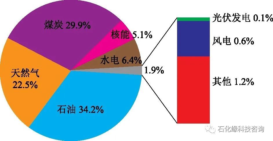 2010年全球能源结构