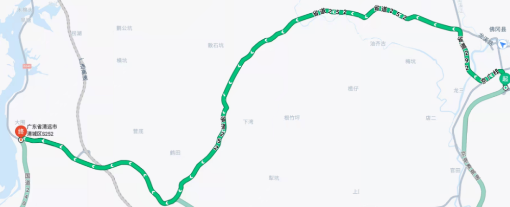 京港澳高速高岗出口s252省道s382省道g106国道s292线s252线240国道