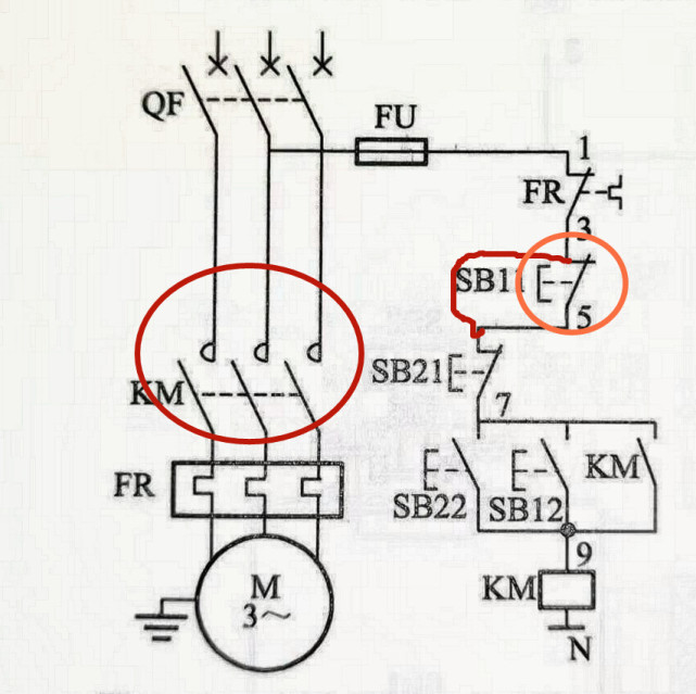 两地控制电路示意图及故障排查思路