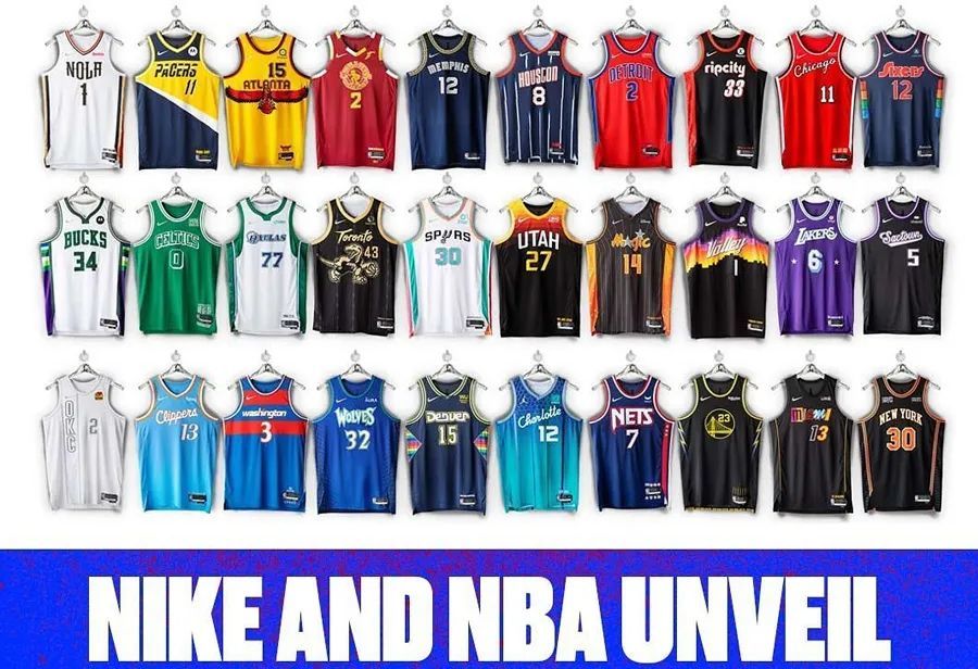 从 2018 年 nike 开始赞助 nba 球衣开始,每一个赛季都会为每支球队