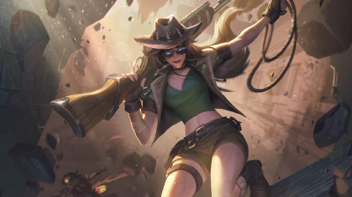 皮城女警凯特琳原画更新 你最喜欢哪个皮肤呢?
