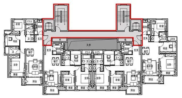 住宅连廊的优缺点|高层住宅|电梯|建筑|户型|采光|住宅