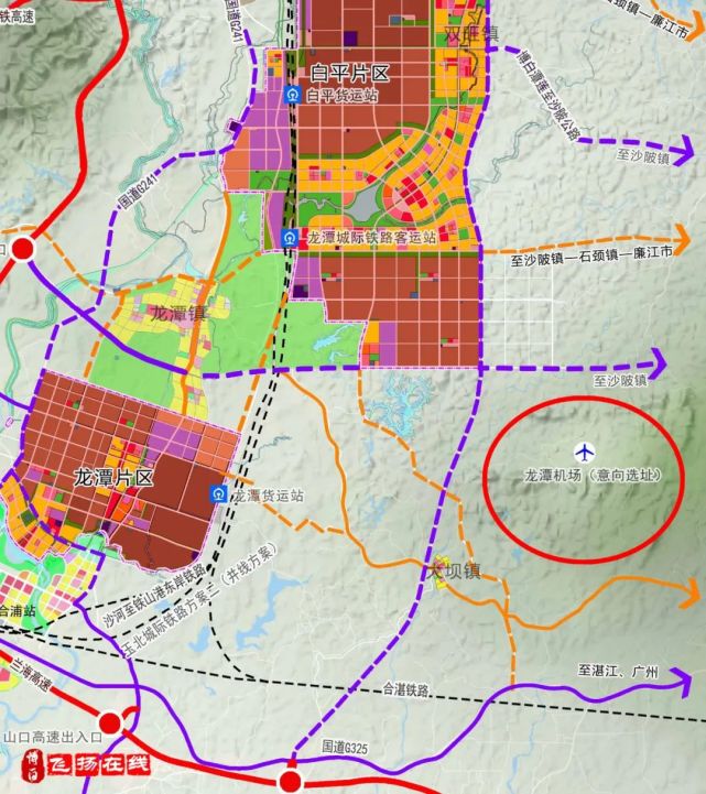 龙潭要建机场?规划图上标注的地址是在这个位置