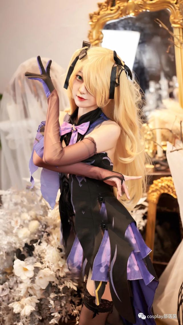 cos:原神断罪女皇菲谢尔私房cos正片@迟又