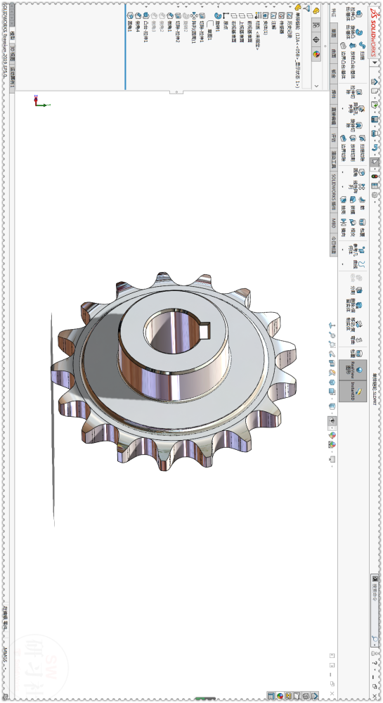 用solidworks插件画两个链轮