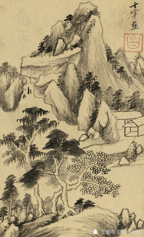 画坛大师,仿古高手,董其昌山水册页一组