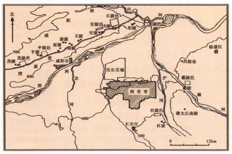 的同茔异穴合葬陵园,其位置在今咸阳市渭城区正阳乡张家湾村北原上,地