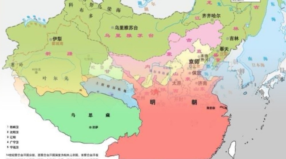 历史上强大的大明帝国,为何无法达到清朝巅峰时期的版图?