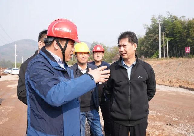 杨秀颀督导江北港铁路专用线(枞阳段)项目建设工作