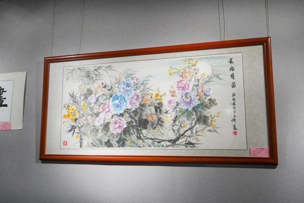 翰墨庆华诞丹青绘初心中山一职举行庆祝建党100周年师生书画展