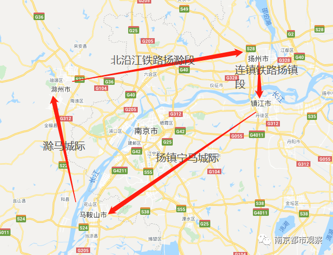 南京都市圈环线仪禄高速北沿江高铁和扬马城际都有突破性进展