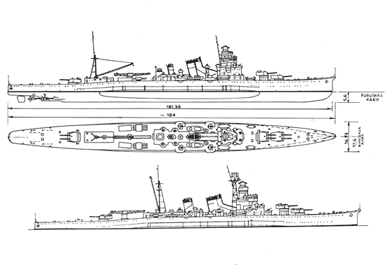 旧日本海军古鹰级重巡洋舰