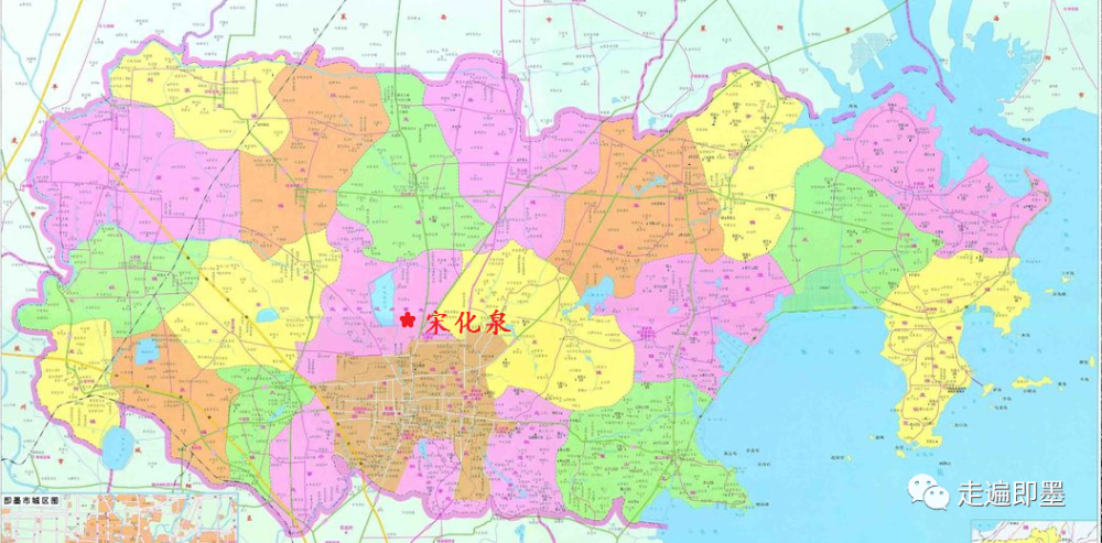 即墨地图宋化泉位置宋化泉村,位于北安街道办事处西北2公里处,村庄东