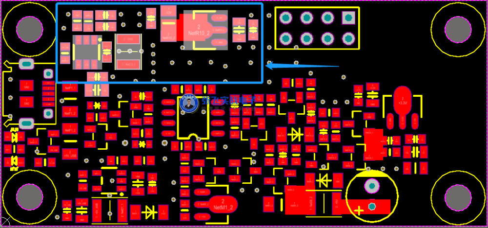 5mm pcb布局 上图是5v_usb升压到12v的布局.