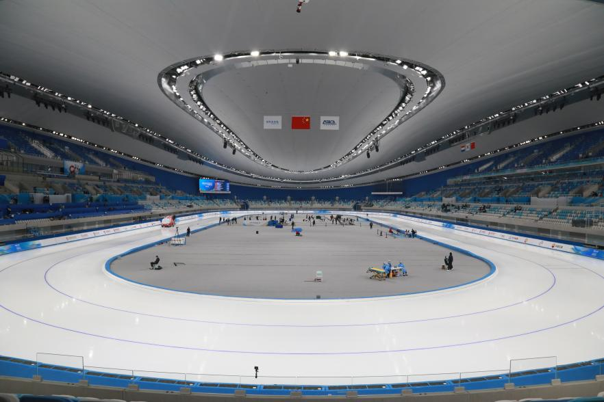 国家速滑馆将是全球首个采用二氧化碳跨临界直冷制冰的冬奥速度滑冰