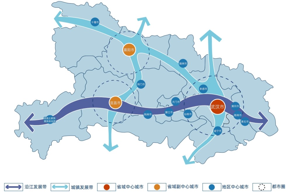 湖北将建3个城市群带动4条城镇发展带引领中部地区崛起
