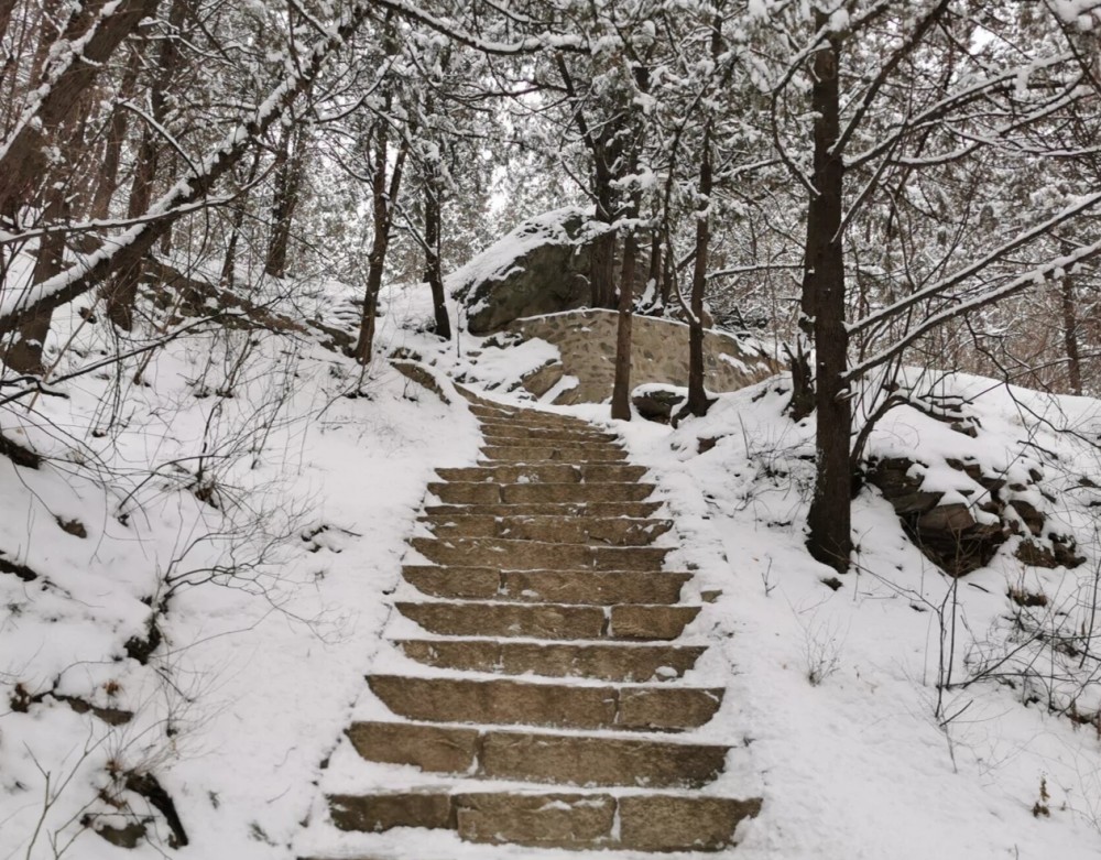 北京香山公园雪景,美到极致