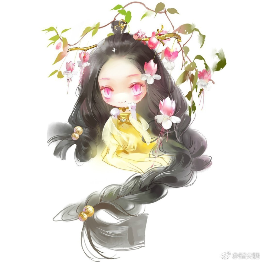 超萌的古风q版女生头像画师指尖糖