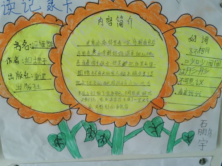 品味书香快乐阅读师家河小学阅读记录卡展评活动