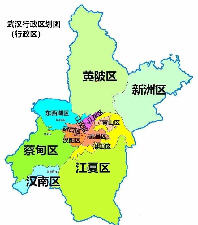 那么武汉各区到底是如何划分的,主城区有哪些?新城区又有哪些?