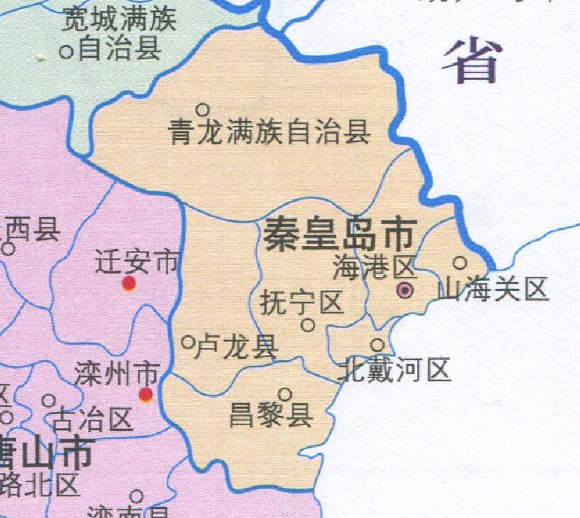秦皇岛9区县人口一览昌黎县488万北戴河区1301万