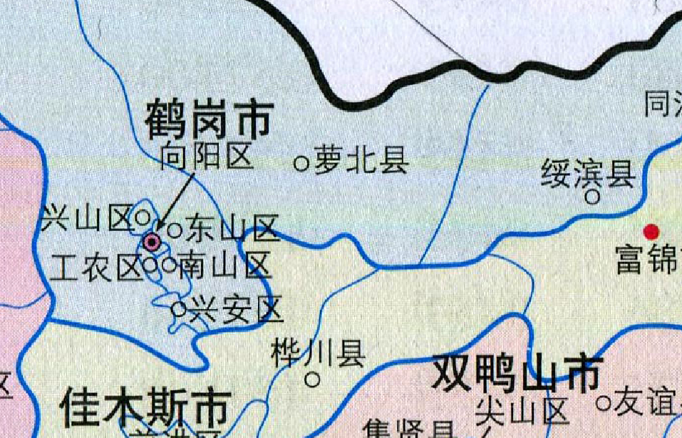 鹤岗人口分布图萝北县2061万工农区1365万