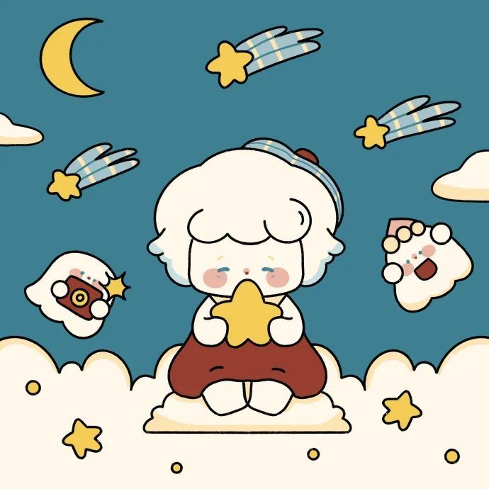 软萌手绘小羊头像