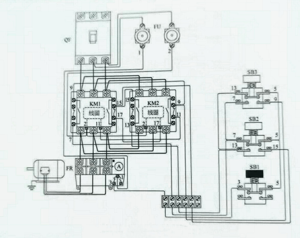 图解互锁正反转电路接线步骤