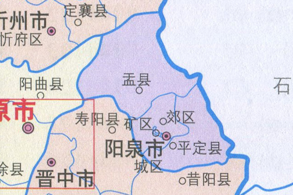 阳泉5区县人口一览:平定县30.62万,矿区23.07万