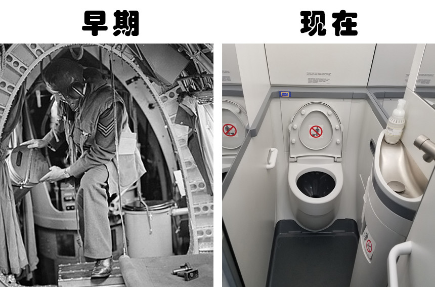 4,早期的飞机厕所非常糟糕飞机上真空马桶的吸入速度非常快,其速度