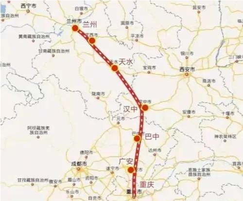 目前汉巴南铁路巴中至南充段正在建设,汉中至巴中段仍未开工建设.