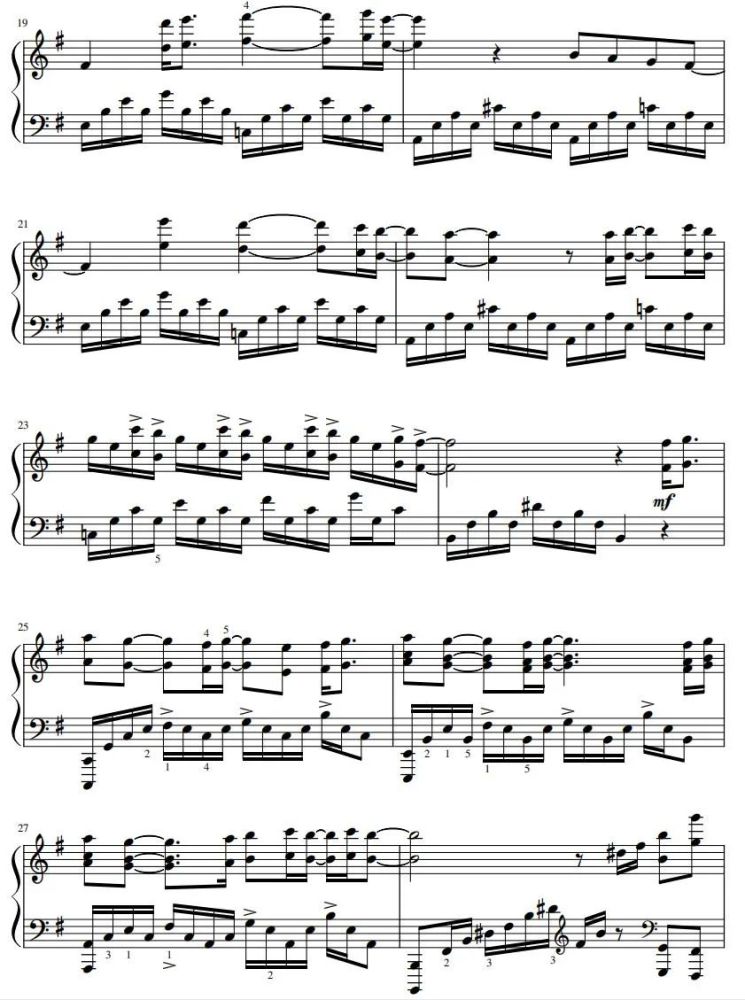 钢琴007无暇赴死主题附曲谱